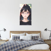 Niedliche Anime Art. Leinwanddruck (Insitu (Schlafzimmer))