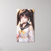 Niedliche Anime Art. Leinwanddruck (Vorderseite)