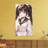 Niedliche Anime Art. Leinwanddruck (Insitu (Wohnzimmer))