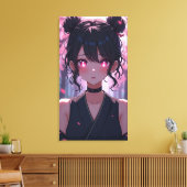 Niedliche Anime Art. Leinwanddruck (Insitu (Wohnzimmer))