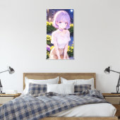 Niedliche Anime Art. Leinwanddruck (Insitu (Schlafzimmer))