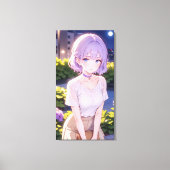 Niedliche Anime Art. Leinwanddruck (Vorderseite)