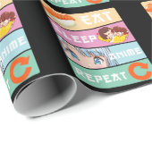 Niedliche Anime beobachten Girl Japan Comic Manga Geschenkpapier (Rolleneckpunkt)