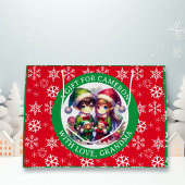 Niedliche Anime Elves Weihnachten Personalisiert Große Geschenktüte