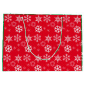 Niedliche Anime Elves Weihnachten Personalisiert Große Geschenktüte (Rückseite)