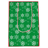 Niedliche Anime Elves Weihnachten Personalisiert Mittlere Geschenktüte (Rückseite)