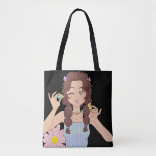 Niedliche Anime Girl Approxima Mascara Selbstver Tasche