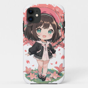 Niedliche Anime Girl & Cherry Blossom Harry Phone  Case-Mate iPhone Hülle