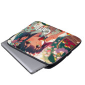 Niedliche Anime Girl Eating Erdbeeren | Sommertag Laptopschutzhülle (Vorne Knopf)