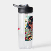 Niedliche Anime Girl Eating Erdbeeren | Sommertag Trinkflasche (Rechts)