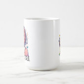 Niedliche Anime Girl Holding Bubble Tee Kaffeetasse (Mittel)