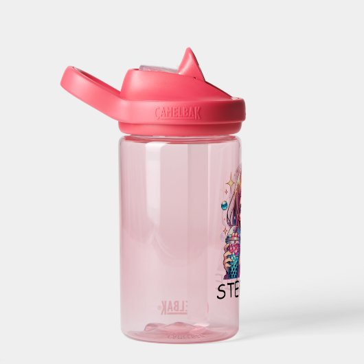 Niedliche Anime Girl Holding Bubble Tee Trinkflasche (rechts)