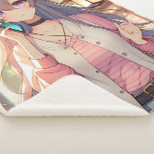 Niedliche Anime Girl im Shopping Bliss Sherpadecke (3/4)