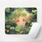 Niedliche Anime Girl in Pond Mousepad (Mit Mouse)