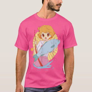Niedliche Anime Girl Liebe Angeln für Girl Tee