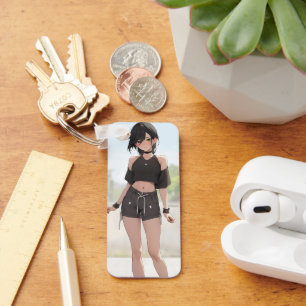 Niedliche Anime Girl Urban Style Schlüsselanhänger