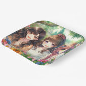 Niedliche Anime Girls Geburtstagsparty Pappteller (Gewinkelt)