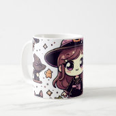 Niedliche Anime Halloween Design-Tasse Kaffeetasse (Vorderseite Links)