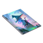 Niedliche Anime Hexe Girl Fantasy Art Notizblock (Rechte Seite)