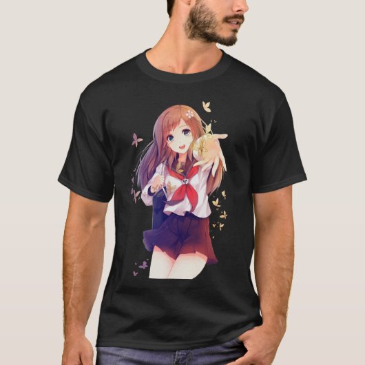 Niedliche Anime T-Shirt (Vorderseite)