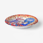 Niedliche Anime Themed Wedding Pappteller (Gewinkelt)