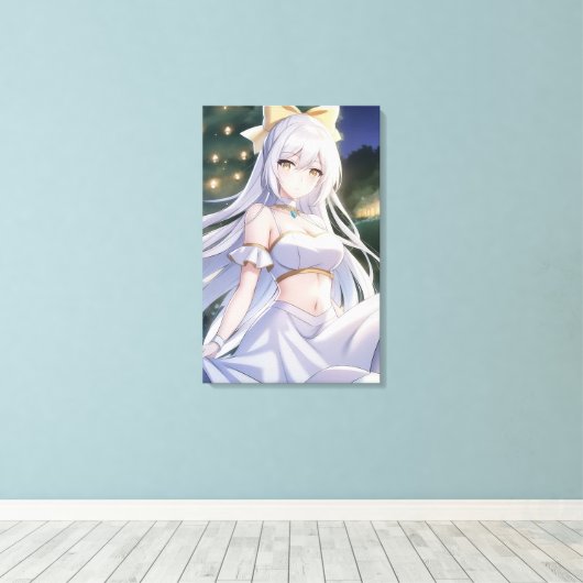 Niedliche Anime Wall Art. Leinwanddruck (Insitu (Holzboden))