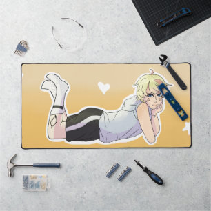 Niedliche Anime-Zeichen Daydreaming Maus Pad Mat Schreibtischunterlage