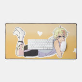 Niedliche Anime-Zeichen Daydreaming Maus Pad Mat Schreibtischunterlage (Tastatur & Maus)