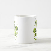 Niedliche animierte Außerirdischen Kaffeetasse (Mittel)