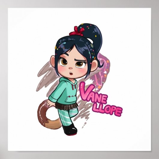 Niedliche animierte Figuren Cartoon Poster (Vorne)