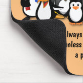 Niedliche animierte Pinguine Mousepad (Ecke)