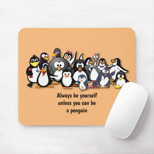 Niedliche animierte Pinguine Mousepad (Mit Mouse)