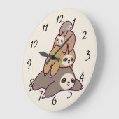 Niedliche animierte Slots Große Wanduhr (Winkel)