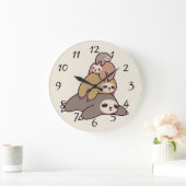 Niedliche animierte Slots Große Wanduhr (Zuhause)