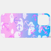 Niedliche Anker im Himmel, rosa und blau Case-Mate iPhone Hülle (Rückseite / Rechts)