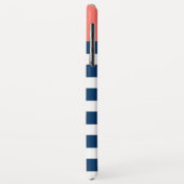 Niedliche Ankermonogramme in trendigen Korallensee Case-Mate iPhone Hülle (Hinten/Links)