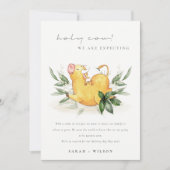 Niedliche Ankündigung der Schwangerschaft (Vorderseite)