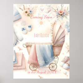 Niedliche Ankündigung Poster