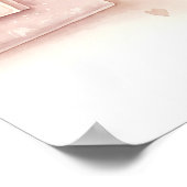 Niedliche Ankündigung Poster (Ecke)