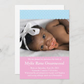 Niedliche Ankündigung von Baby (Vorne/Hinten)