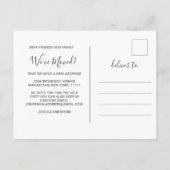 Niedliche Ankündigung zur Blume des Schmetterlings (Rückseite)