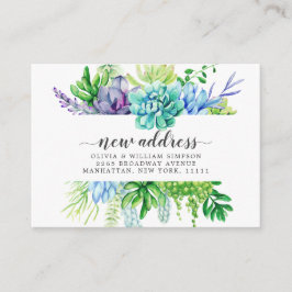 Niedliche Ankündigung zur Wasserfarbenkaktus Begleitkarte