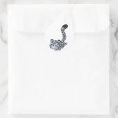 Niedliche Anlandung Cartoon Snow Leopard Aufkleber (Tasche)