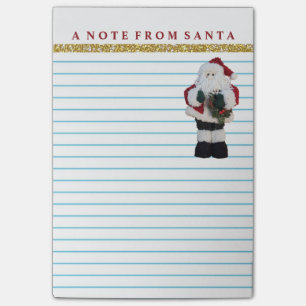 Niedliche Anmerkung von Weihnachtsmann Post-it Klebezettel