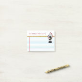 Niedliche Anmerkung von Weihnachtsmann Vintagem Post-it Klebezettel (Auf Schreibtisch)