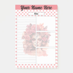 Niedliche Anmerkungen zum Zuckerschädel Post-it Klebezettel