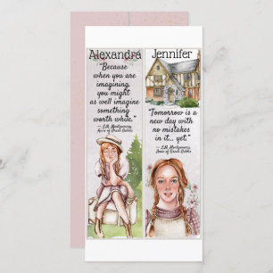 Niedliche Anne von Green Gables Quotes Gift Leseze Karte