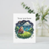 Niedliche, anpassbare Sternschautiere Postkarte (Stehend Vorderseite)