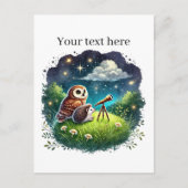 Niedliche, anpassbare Sternschautiere Postkarte (Vorderseite)