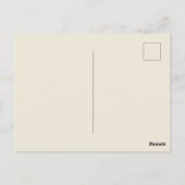 Niedliche, anpassbare Tierfreunde fallen Postkarte (Rückseite)